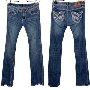 Cowgirl Up Western Wear Bootcut Jeans Don’t Fence Me In Size 28